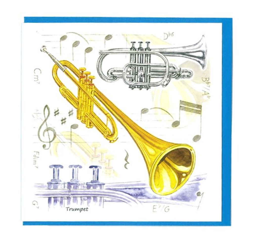 Notelets Pack Of Five ? Trumpet Design